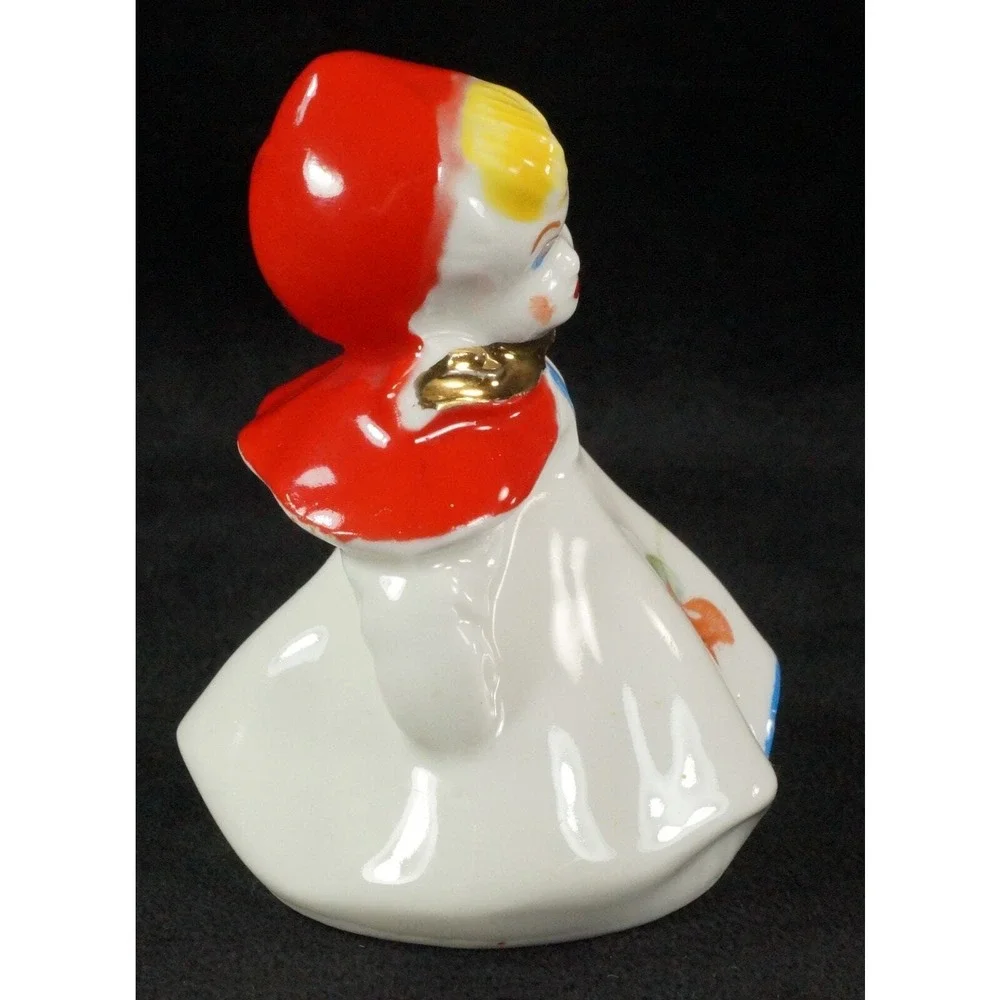 Vtg Hull Pottery Little Red Riding Hood Salt & Pepper Shakers 3.24